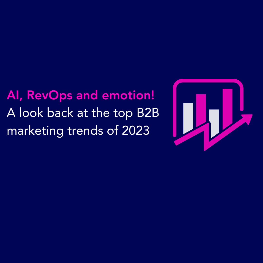 AI, RevOps and emotion! A look back at the top B2B marketing trends of 2023