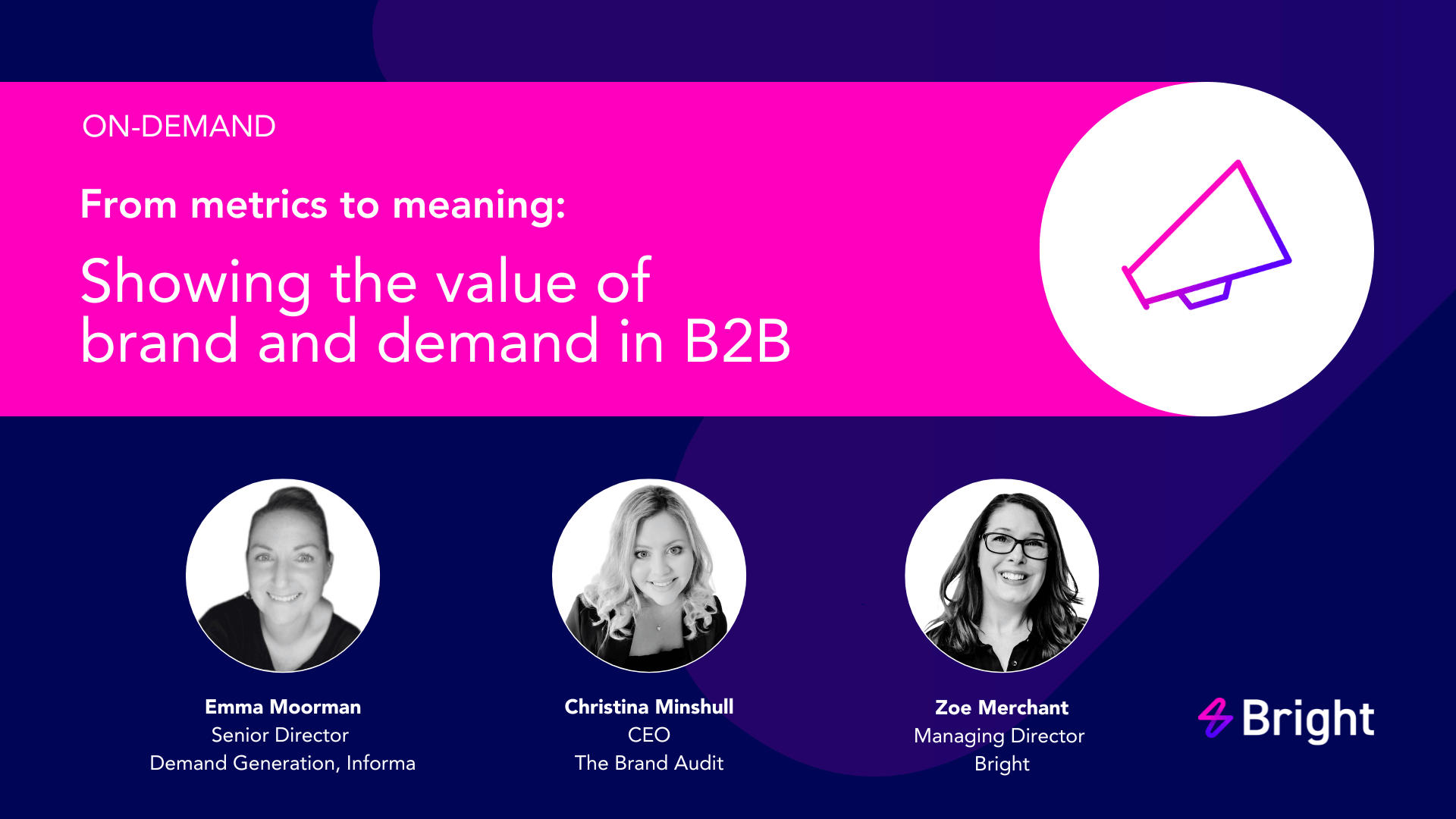 Webinar: From metrics to meaning: Showing the value of brand and demand in B2B